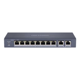 SWITCHSwitch 8 porturi PoE'2 porturi uplink RJ45 Gigabit - HIKVISION DS-3E0310P-E-M