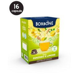 16 Capsule Borbone Ceai Ghimbir si Lamaie - Compatibile A Modo Mio
