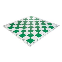 Tabla de sah pliabila PVC (alb-verde) 57 mm