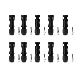 Set 10 Conectori MC4 Tata, Fabricati in Italia, pentru cablu solar de 4-6mm²