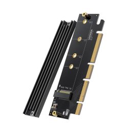 Placă de expansiune PCIe 4.0 x16 la M.2 NVMe adaptor M-Key negru