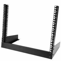 StarTech.com 8U Open Frame Network Rack - 19" 2 Post Free Standing Desktop Rack for Computer, AV, Media, IT, Data & Server Room Equipment (RK8OD) rack - 8U