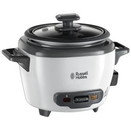 Aparat de gatit cu abur Aparat de gatit orez Russell Hobbs Small 27020-56, 200 W, 0.4 L, Mentinere automata la cald, Alb/Negru