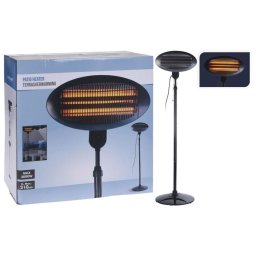 Încălzitor de terasă vertical OTHER EE5000030 2000 W, 3 trepte de putere, incalzire cu tub de cuart, Negru