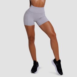 GymBeam Pantaloni scurți pentru femei FIT Mist Grey L