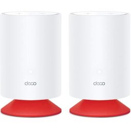 Sistem Mesh Wi-Fi 6 TP-Link Deco Voice X20 (2 pack), Dual-Band, Gigabit, AX1800, cu Speaker Smart incorporat, Beamforming, MU-MIMO, OFDMA, Protectie Real-Time IoT, Control Parental si Sistem Alexa integrat