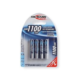 1x4 Ansmann NiMH rech. battery 1100 Micro AAA 1050 mAh