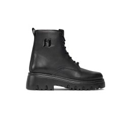KARL LAGERFELD M Ghete Kc Mid Lace Monogram KL15350 000-black lthr