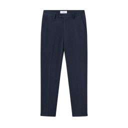 LES DEUX Pantaloni Como Wool Melange Suit Pants LDM510116 425425-dark navy melange