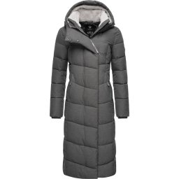 Ragwear Palton de iarnă 'Pavla' gri închis / alb