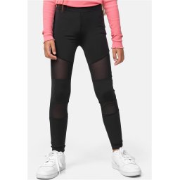 Girls' Tech Mesh Leggings Black