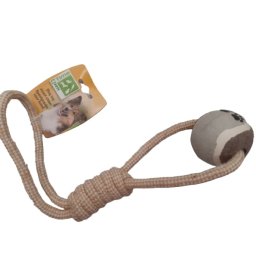 Jucarie din sfoara, cu minge de tenis