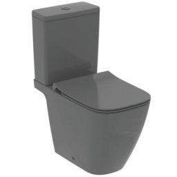 Set vas WC stativ Ideal Standard I.Life B Rimless+, gri lucios