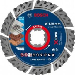 Disc de taiere diamantat EXPERT MultiMaterial X-LOCK 125 x 22,23 x 2,4 x 12 mm