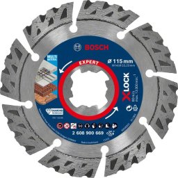 Disc de taiere diamantat EXPERT MultiMaterial X-LOCK 115 x 22,23 x 2,4 x 12 mm
