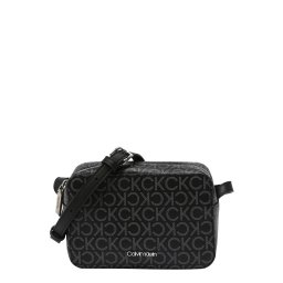 Calvin Klein Geantă de umăr negru / argintiu / alb