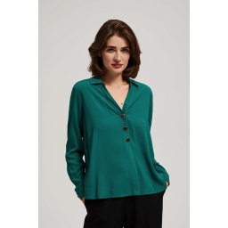 Marisse Emerald V-Neck Shirt