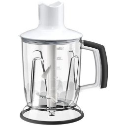 Blender pentru mixer vertical Braun, MQ40WH, 1.25l, Sistem EasyClick, Alb
