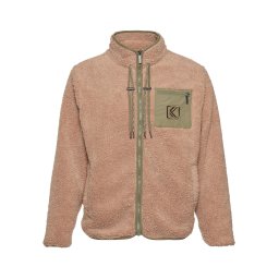Karl Kani Jachetă fleece culoarea pielii / oliv