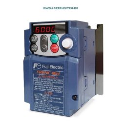 FRN0006C2E-7E convertizor de frecventa pentru Motor 0,75KW, 4A, Cu Filtru de retea, Alimentare Monofazata 230v, Iesire trifazata 3x220V, Producator Fuji Japonia