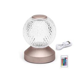 Lampă LED RGB reîncărcabilă dimabilă de masă Aigostar LED/1W/5V 1800mAh 13,5 cm + telecomandă
