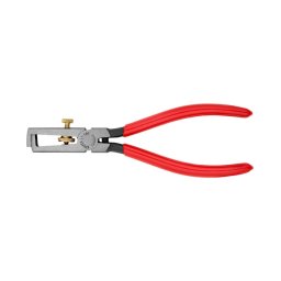 Cleste de dezizolat KNIPEX 160 mm, cu arc de deschidere si surub de reglare, pentru conductori electrici, fabricat in Germania 11 01 160