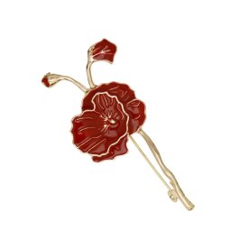 Martisor Brosa Floare Rosie de Camelie