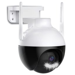 Camera inteligenta de Supraveghere cu Unghi Wide HD 4MP Rotunda Alba