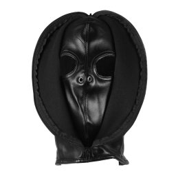 Ouch! Xtreme Zip-up Bondage Mask Black