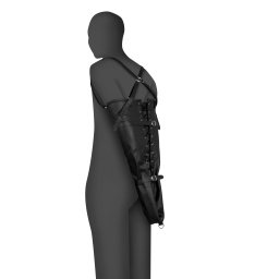 Ouch! Xtreme Lace-up Full Sleeve Arm Restraint Black