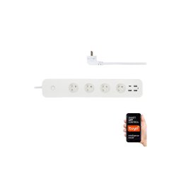 Immax NEO 07771L - Prelungitor NEO LITE Smart, 4 prize AC + 3x USB + 1x USB-C, Wi-Fi Tuya