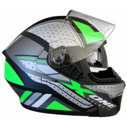 Casca moto modulabila X-One Verde L