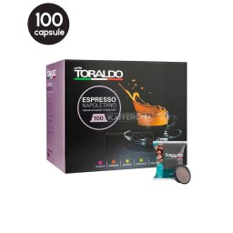 100 Capsule Caffe Toraldo Miscela Decaffeinato - Compatibile A Modo Mio