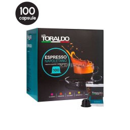 100 Capsule Caffe Toraldo Miscela Decaffeinato - Compatibile Cafissimo / Caffitaly / BeanZ