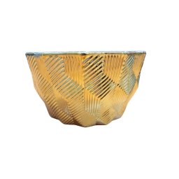 Ghiveci De Flori Auriu Diametru 32 cm