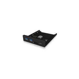 IcyBox 3x Port USB 3.0 Hub (2x USB 3.0, 1x USB Type-C), miniSD/SD card reader