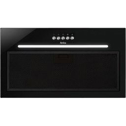 Hota incorporabila Amica OMP6255BG, LED, 65 dB, putere absorbtie 389 m3/h, 55 cm, 3 trepte de viteza, Negru