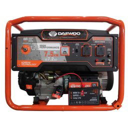 Generator Daewoo GDK7500E, 7.2 kW, max 7.5 kW, Electric Start, Cu roti si manere