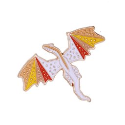 Martisor Brosa Dragon Portocaliu