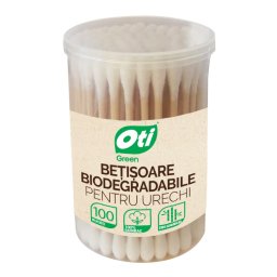 Betisoare biodegradabile pentru urechi, 100 buc tub