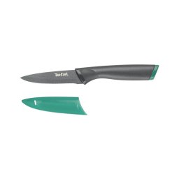 Cuțit din oțel inoxidabil pentru feliat Tefal FRESH KITCHEN 9 cm gri/verde