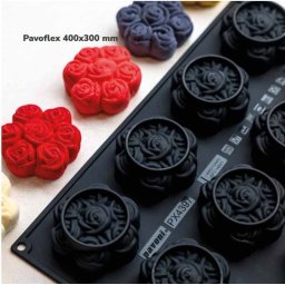 Forma Pavoflex 30x40 Buchet de Trandafiri Cedric Grolet, 12 cavitati, O 8 x H 3.5 cm, 100 ml