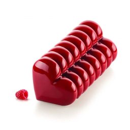 Forma Silicon 3D pentru Chec si Rulada Inima 24 x 9 x H 9 cm, 1290 ml