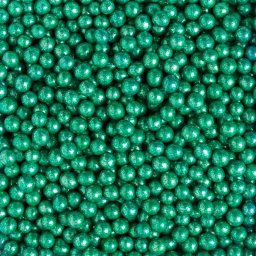 Perle Zahar Verde Metalizat O 5mm, 1 Kg