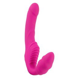 You2Toys Vibrating Strapless Strap-on 2 Motors with Remote Pink