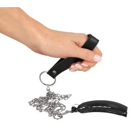 Bad Kitty Pussy Clamp with Leash Black