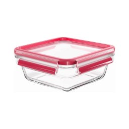 Caserolă Tefal 0,8 l MSEAL GLASS roșu/sticlă