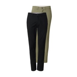 JACK & JONES Pantaloni eleganți 'Macro Dave' verde pastel / negru