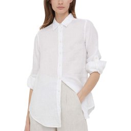 RALPH LAUREN Cămaşă Tissue Linen-Shirt 200782777001 white