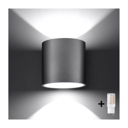 Aplică LED FRIDA 1xG9/4W/230V gri Brilagi